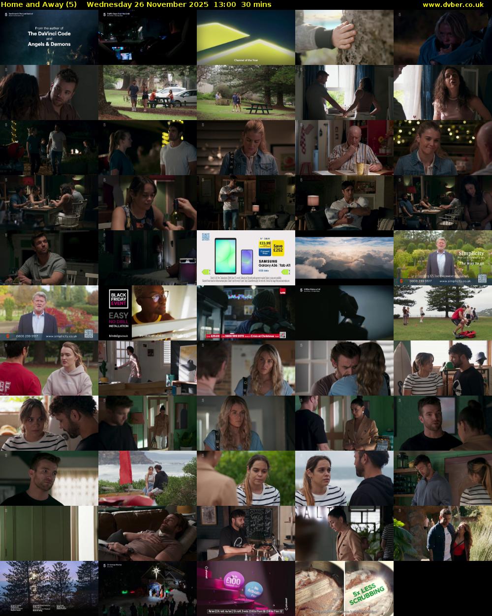 Home and Away (5) Wednesday 26 November 2025 13:00 - 13:30