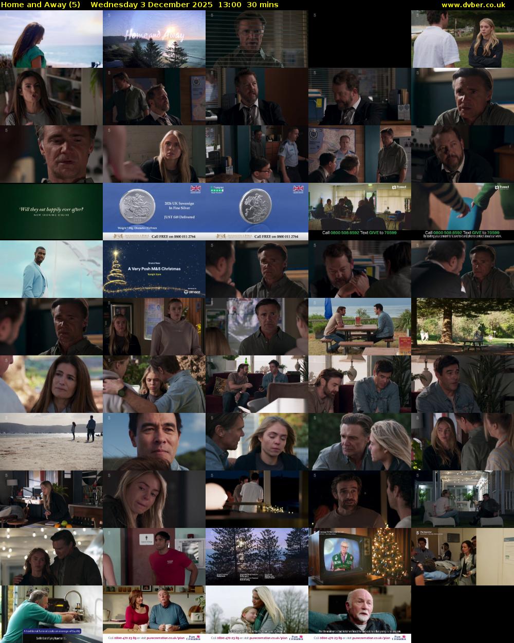 Home and Away (5) Wednesday 3 December 2025 13:00 - 13:30