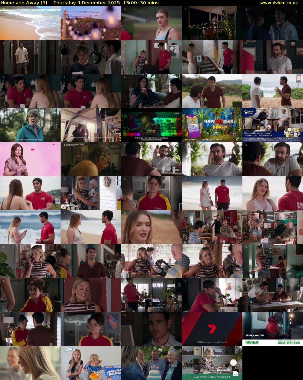 Home and Away (5) Thursday 4 December 2025 13:00 - 13:30