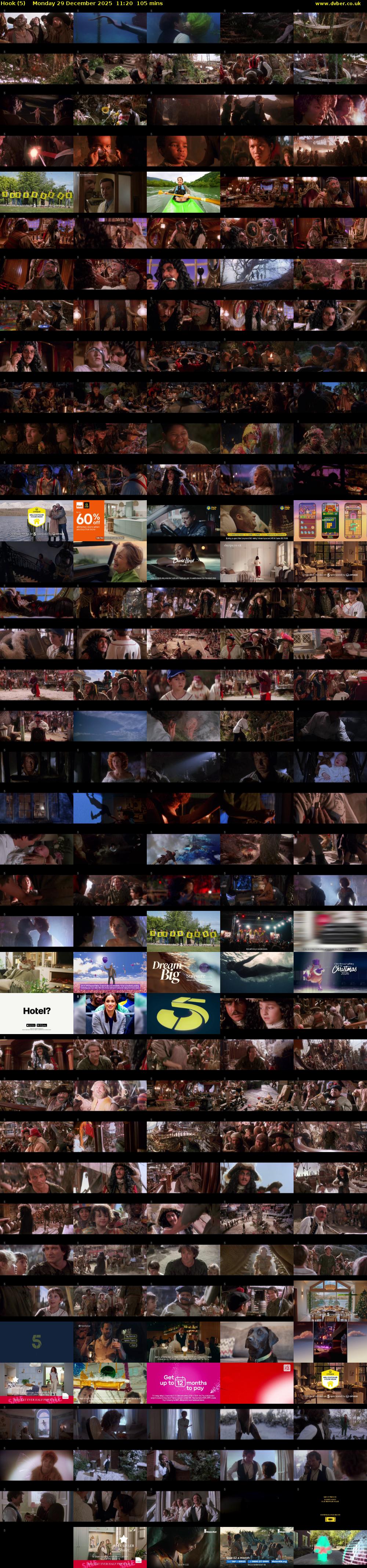 Hook (5) Monday 29 December 2025 11:20 - 13:05