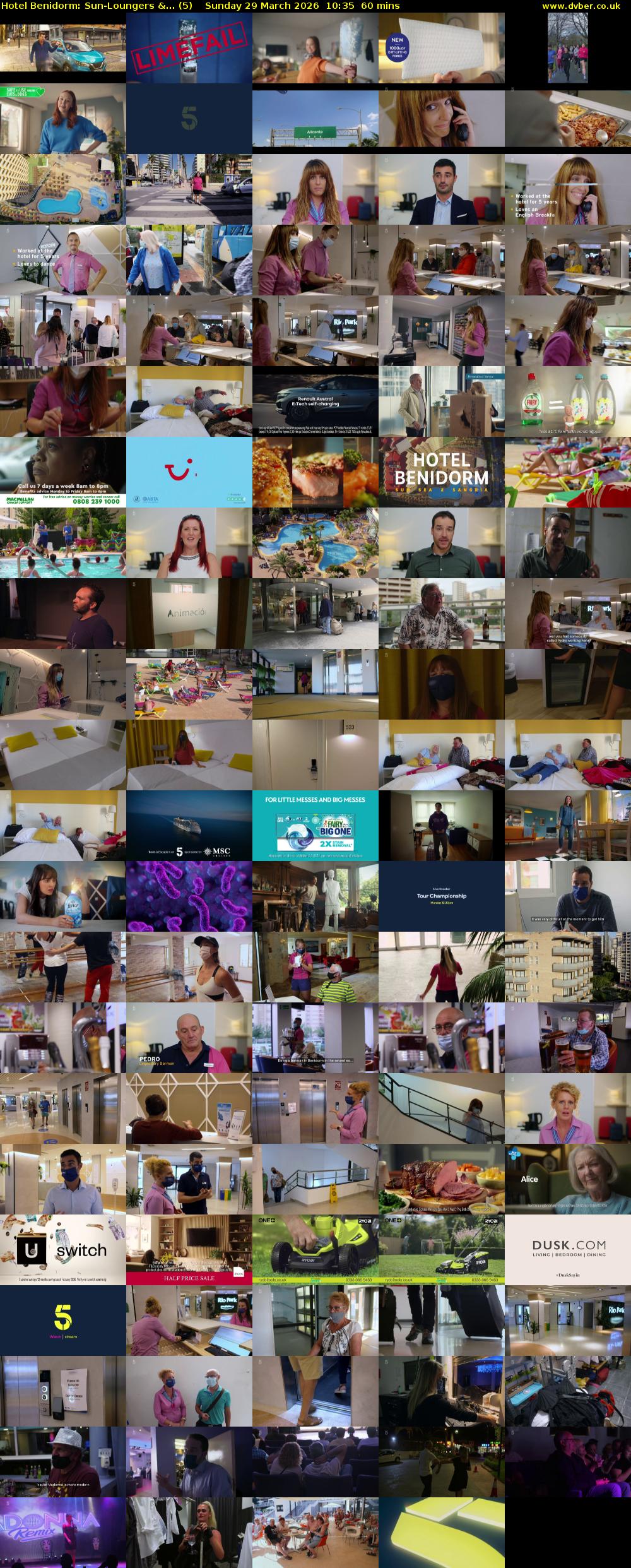 Hotel Benidorm: Sun-Loungers &... (5) Sunday 29 March 2026 10:35 - 11:35