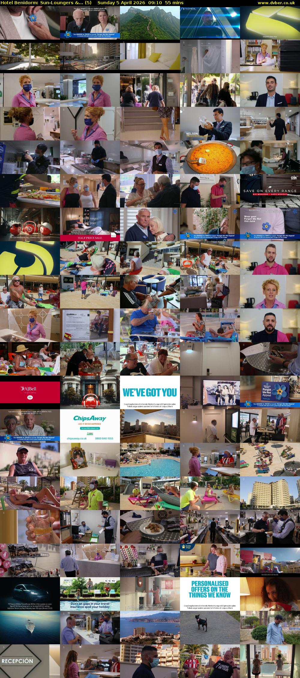 Hotel Benidorm: Sun-Loungers &... (5) Sunday 5 April 2026 09:10 - 10:05