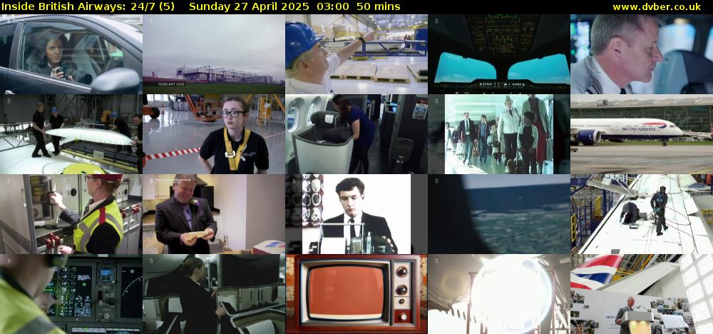 Inside British Airways: 24/7 (5) Sunday 27 April 2025 03:00 - 03:50