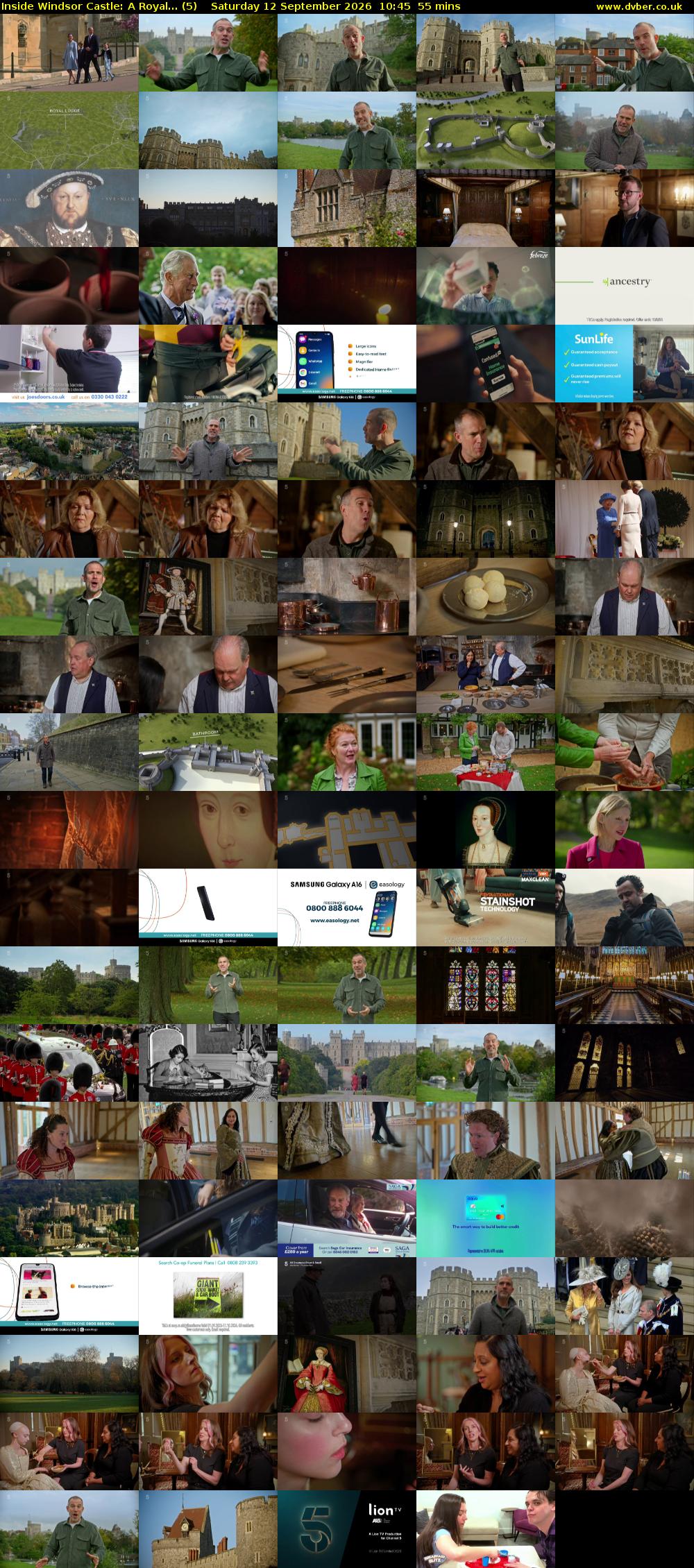 Inside Windsor Castle: A Royal... (5) Saturday 12 September 2026 10:45 - 11:40