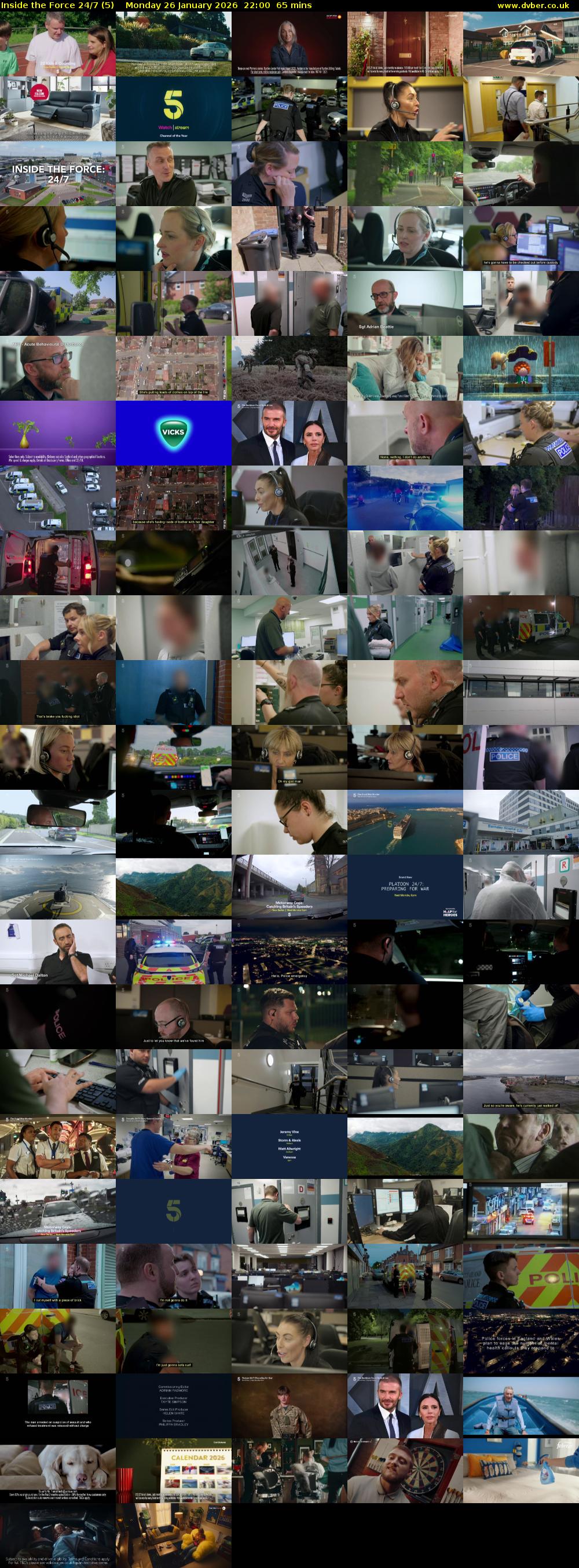 Inside the Force 24/7 (5) Monday 26 January 2026 22:00 - 23:05