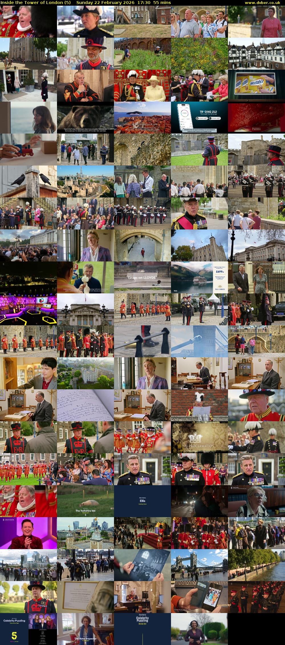 Inside the Tower of London (5) Sunday 22 February 2026 17:30 - 18:25