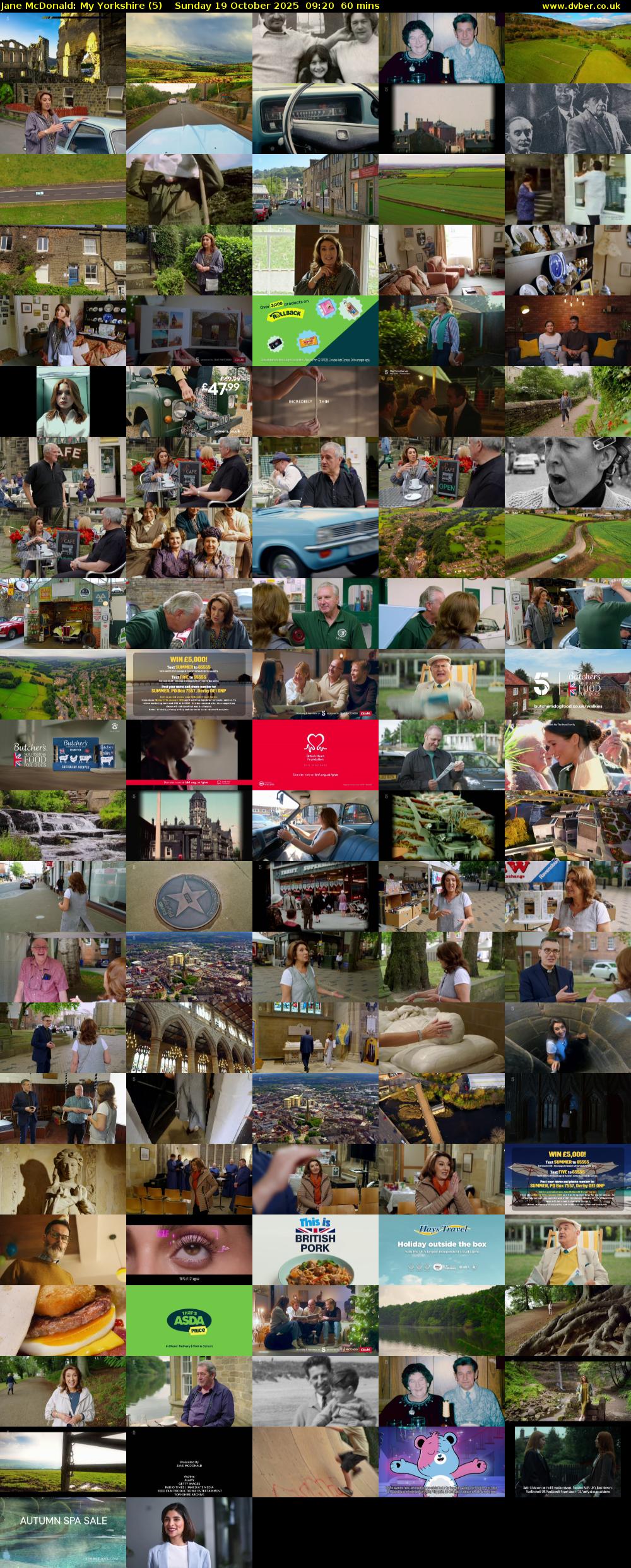 Jane McDonald: My Yorkshire (5) Sunday 19 October 2025 09:20 - 10:20