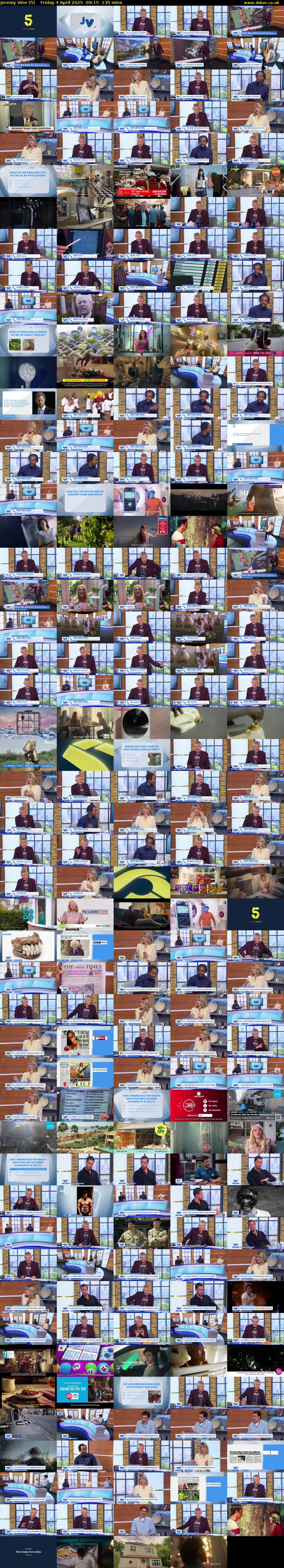 Jeremy Vine (5) Friday 4 April 2025 09:15 - 11:30