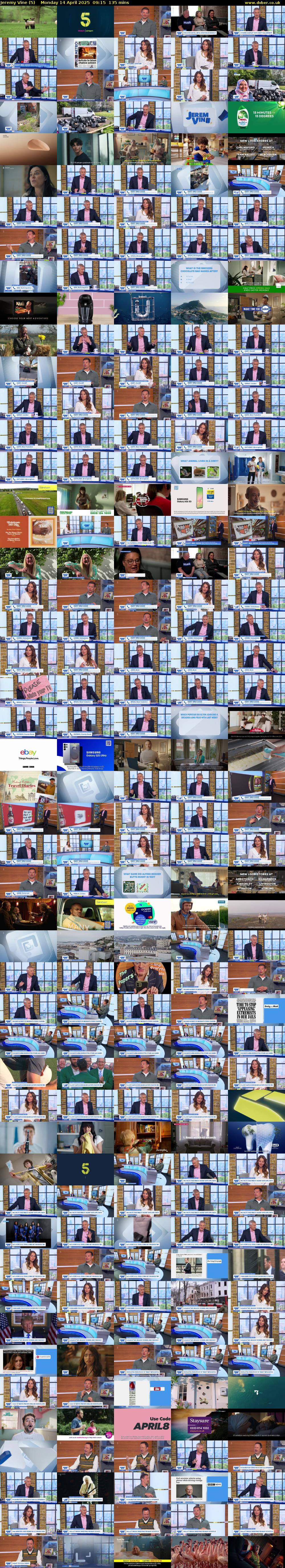 Jeremy Vine (5) Monday 14 April 2025 09:15 - 11:30
