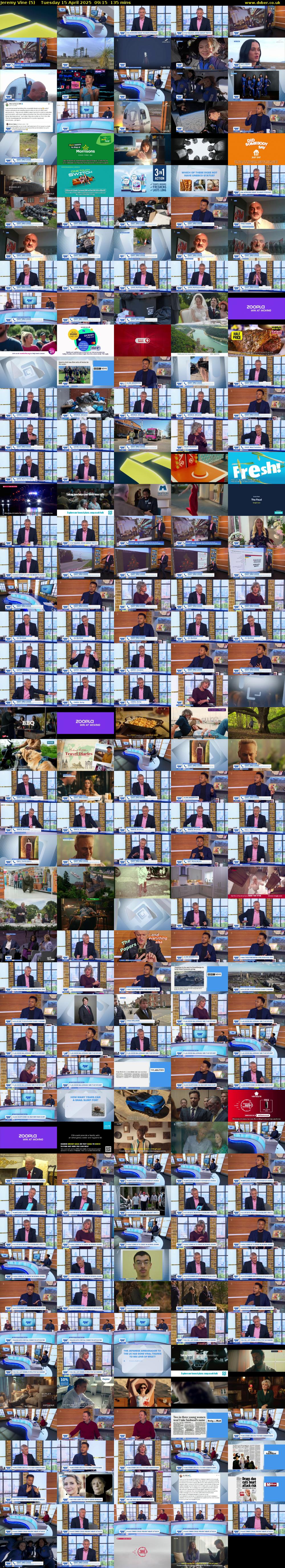 Jeremy Vine (5) Tuesday 15 April 2025 09:15 - 11:30