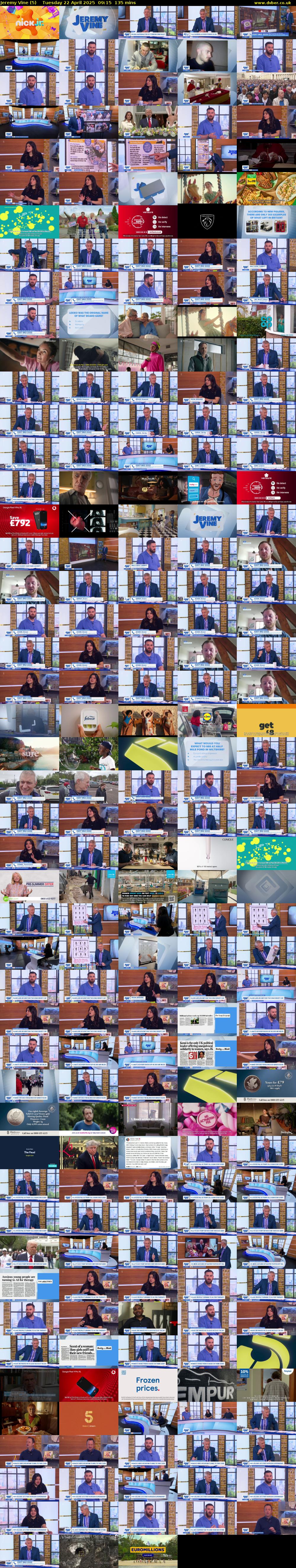 Jeremy Vine (5) Tuesday 22 April 2025 09:15 - 11:30