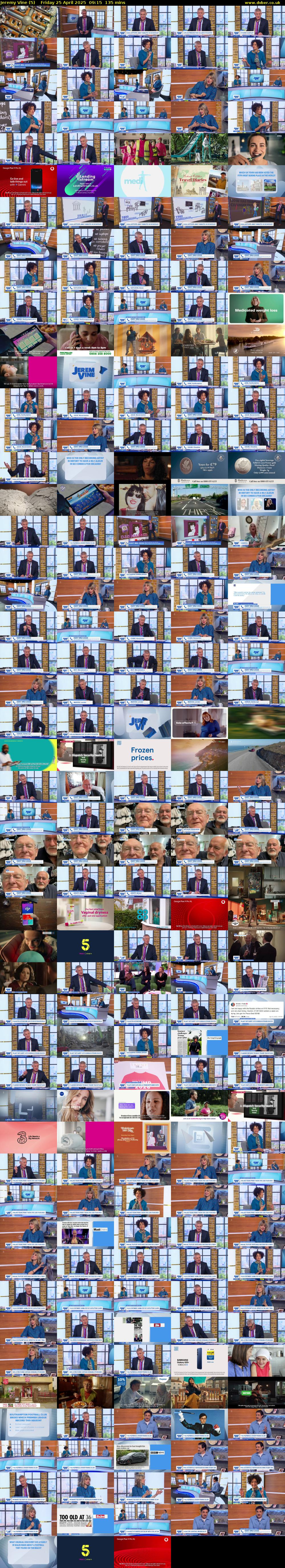 Jeremy Vine (5) Friday 25 April 2025 09:15 - 11:30