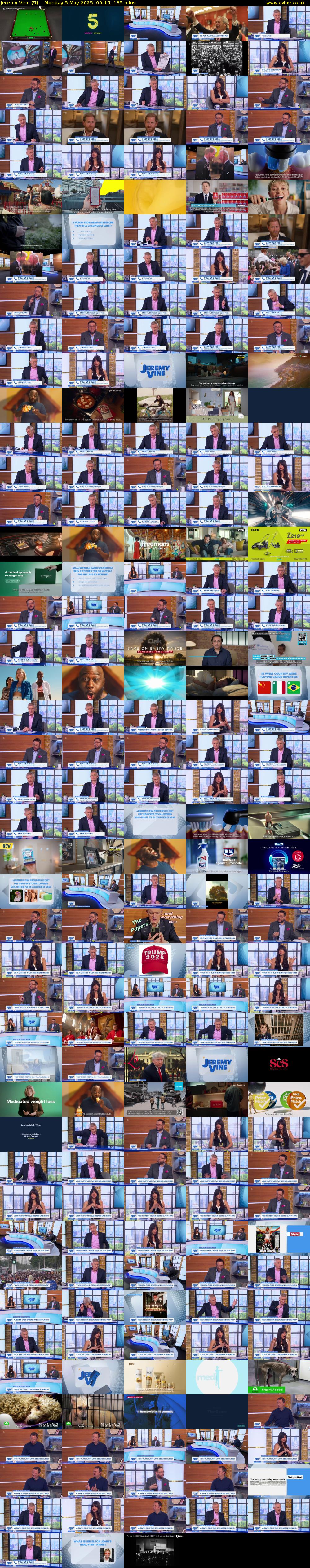 Jeremy Vine (5) Monday 5 May 2025 09:15 - 11:30