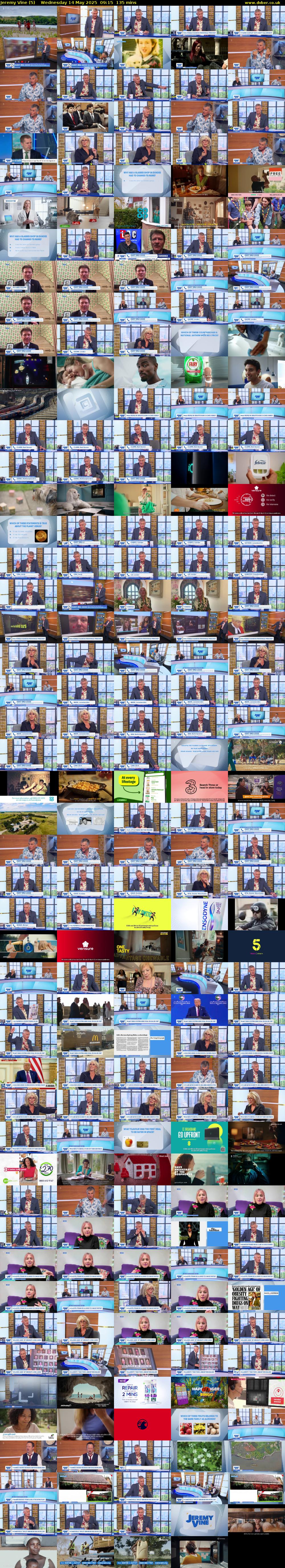 Jeremy Vine (5) Wednesday 14 May 2025 09:15 - 11:30