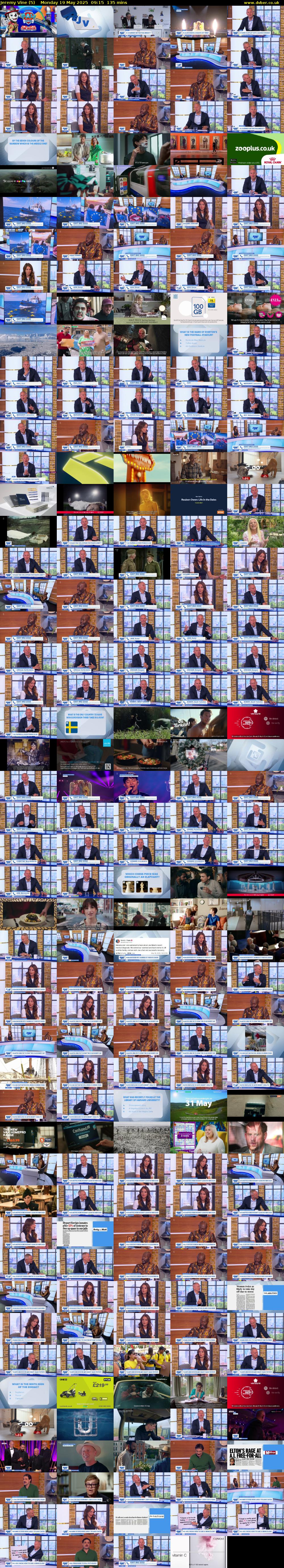 Jeremy Vine (5) Monday 19 May 2025 09:15 - 11:30