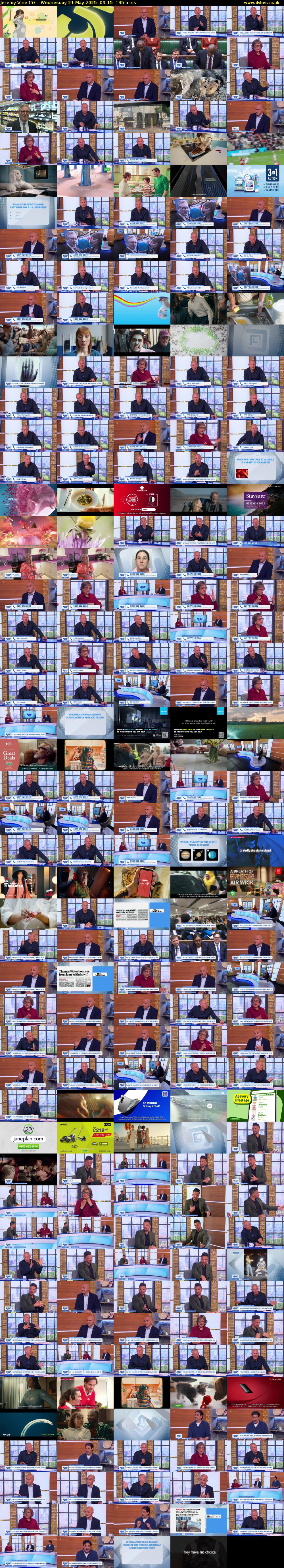 Jeremy Vine (5) Wednesday 21 May 2025 09:15 - 11:30