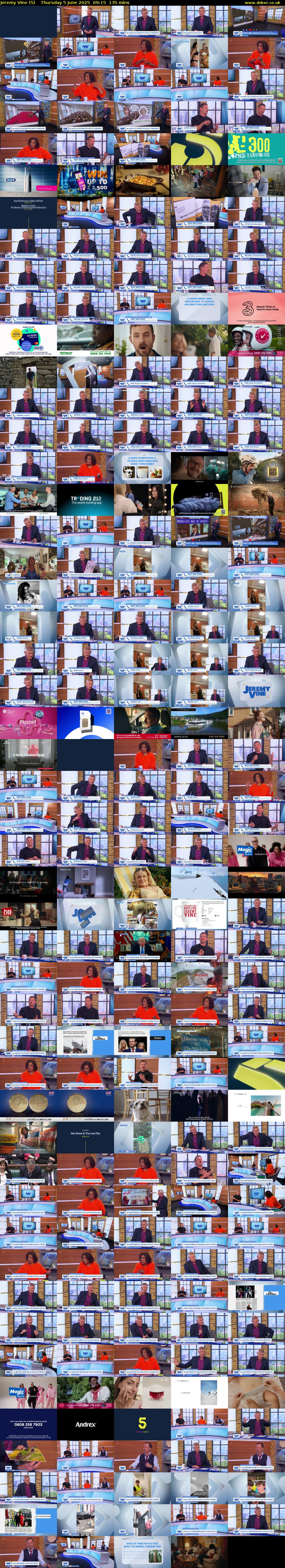 Jeremy Vine (5) Thursday 5 June 2025 09:15 - 11:30