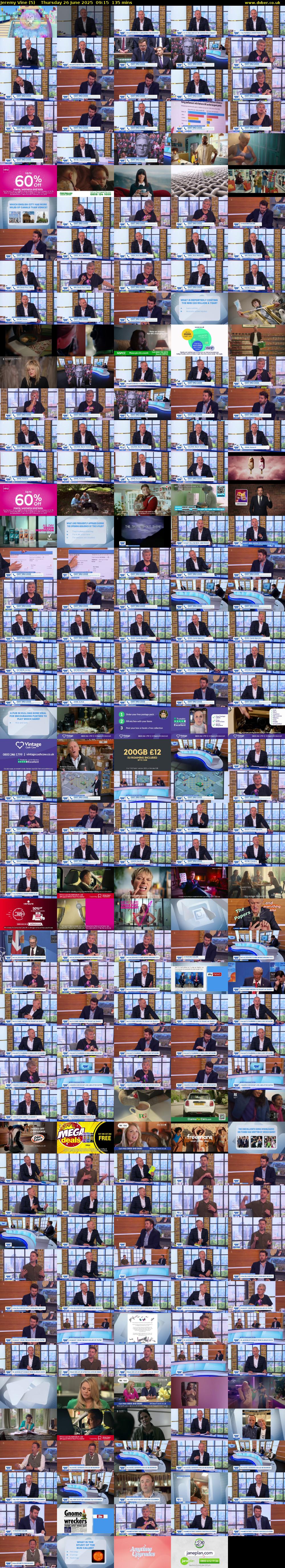 Jeremy Vine (5) Thursday 26 June 2025 09:15 - 11:30