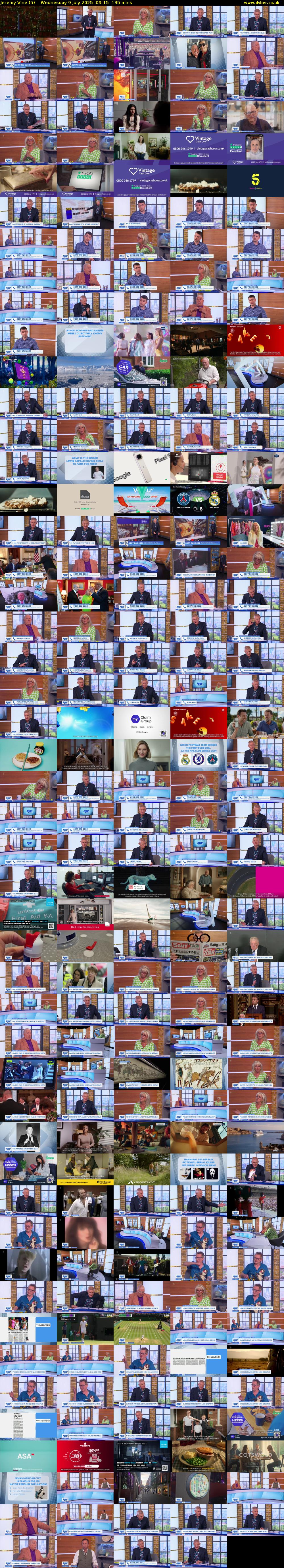 Jeremy Vine (5) Wednesday 9 July 2025 09:15 - 11:30