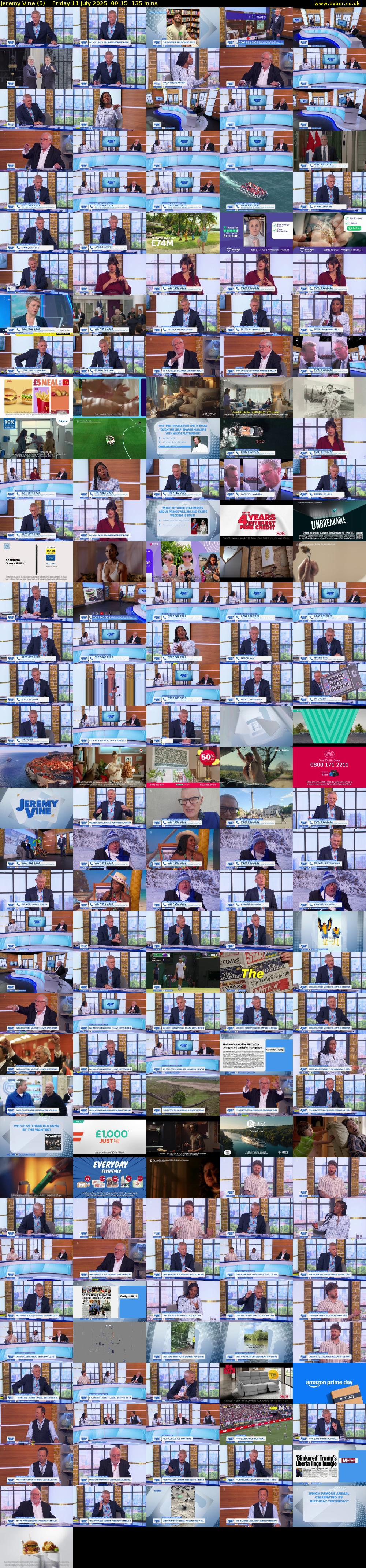 Jeremy Vine (5) Friday 11 July 2025 09:15 - 11:30