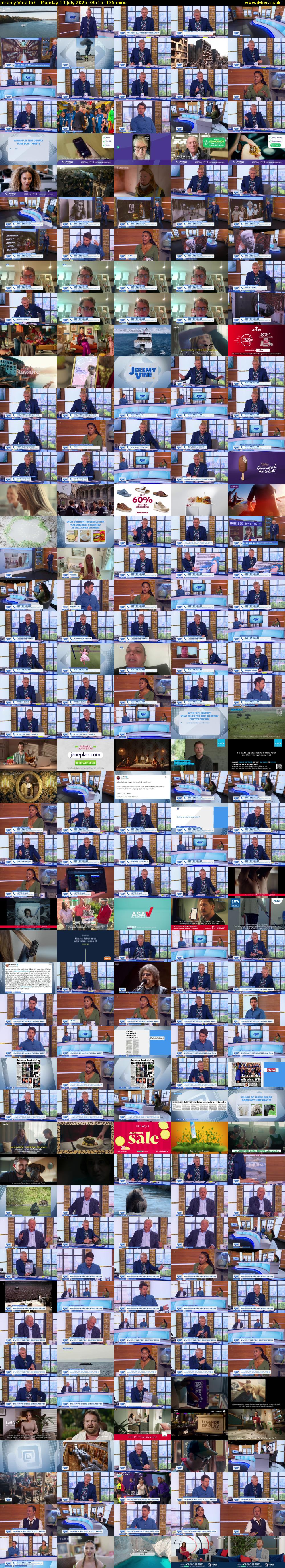Jeremy Vine (5) Monday 14 July 2025 09:15 - 11:30