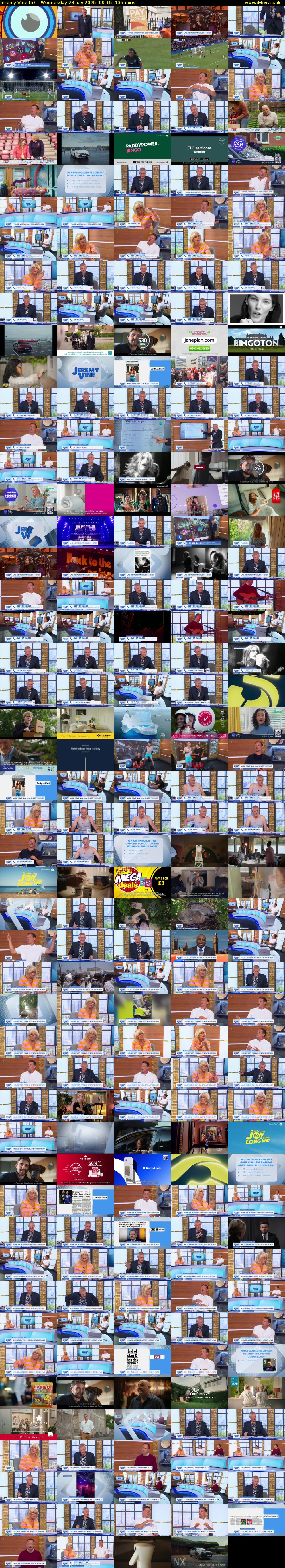 Jeremy Vine (5) Wednesday 23 July 2025 09:15 - 11:30