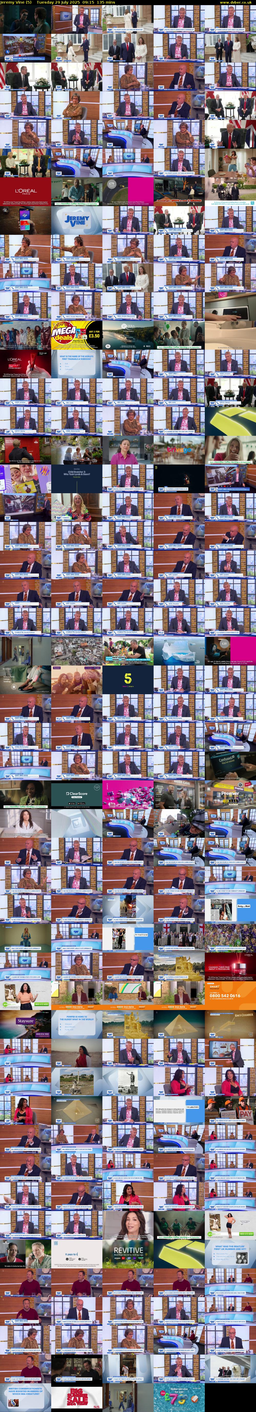 Jeremy Vine (5) Tuesday 29 July 2025 09:15 - 11:30