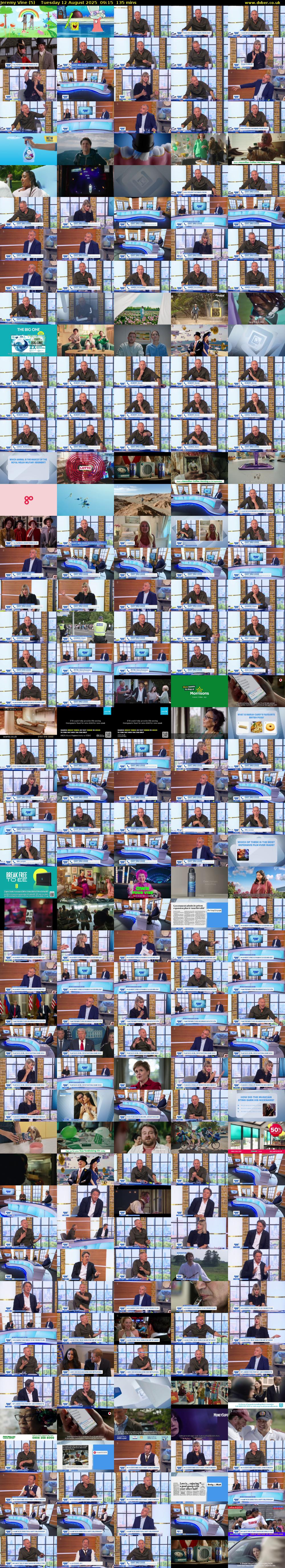 Jeremy Vine (5) Tuesday 12 August 2025 09:15 - 11:30