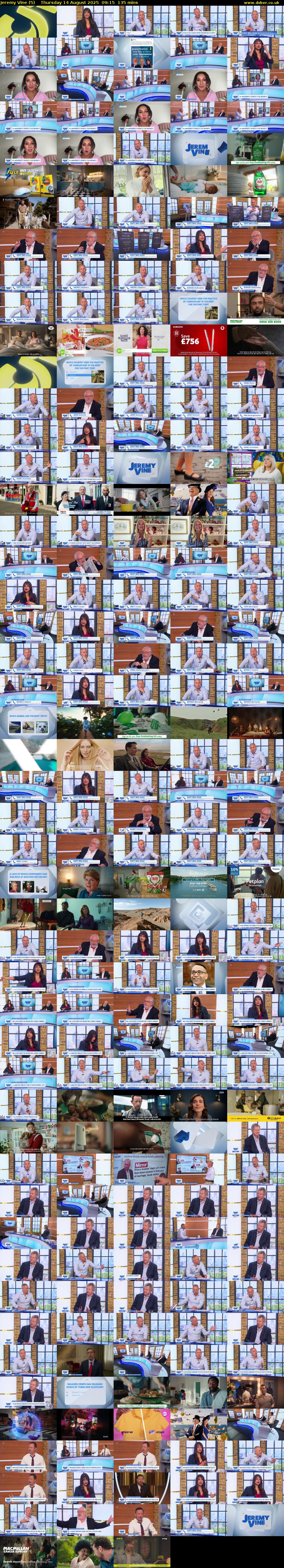 Jeremy Vine (5) Thursday 14 August 2025 09:15 - 11:30