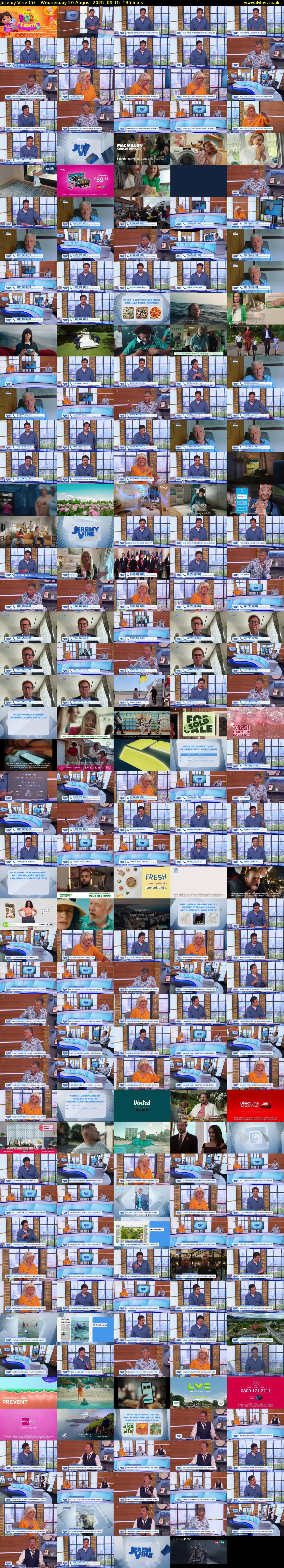 Jeremy Vine (5) Wednesday 20 August 2025 09:15 - 11:30