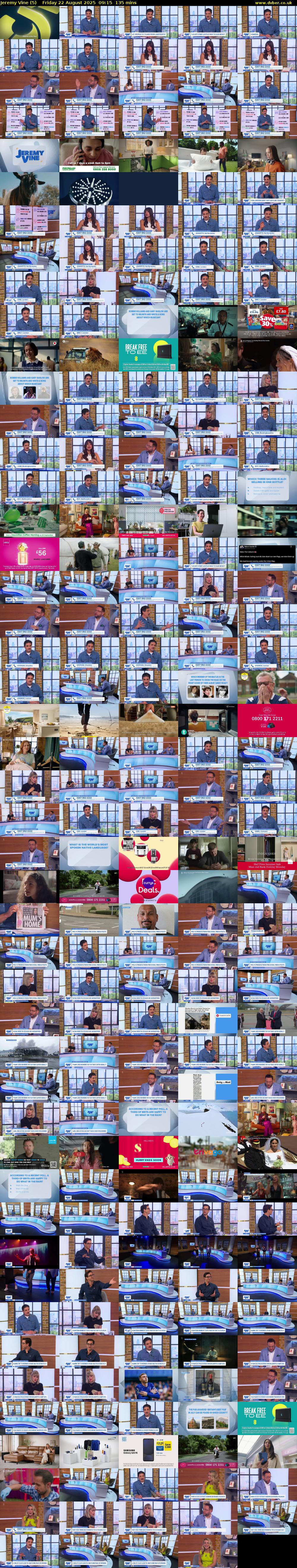 Jeremy Vine (5) Friday 22 August 2025 09:15 - 11:30