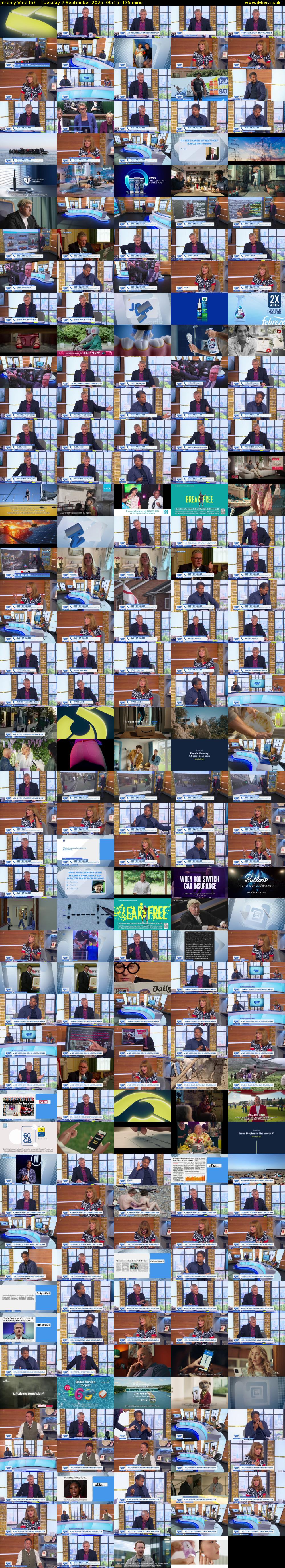 Jeremy Vine (5) Tuesday 2 September 2025 09:15 - 11:30