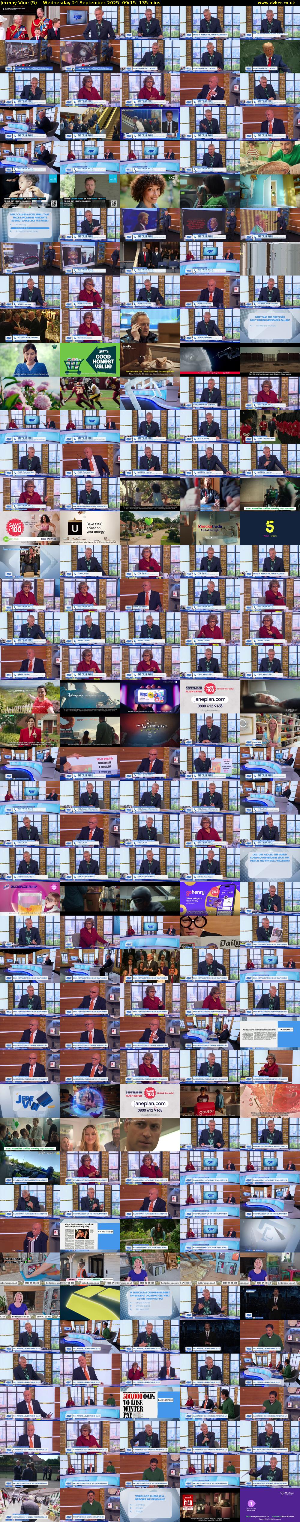 Jeremy Vine (5) Wednesday 24 September 2025 09:15 - 11:30