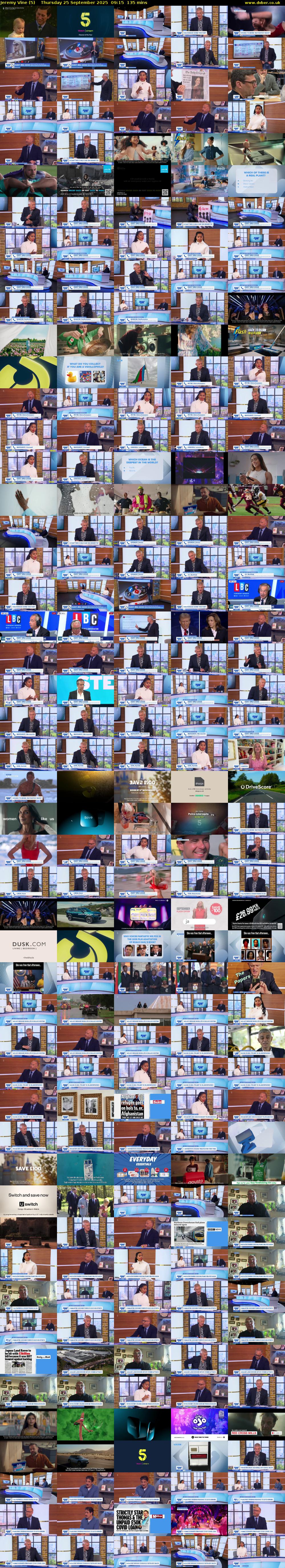 Jeremy Vine (5) Thursday 25 September 2025 09:15 - 11:30