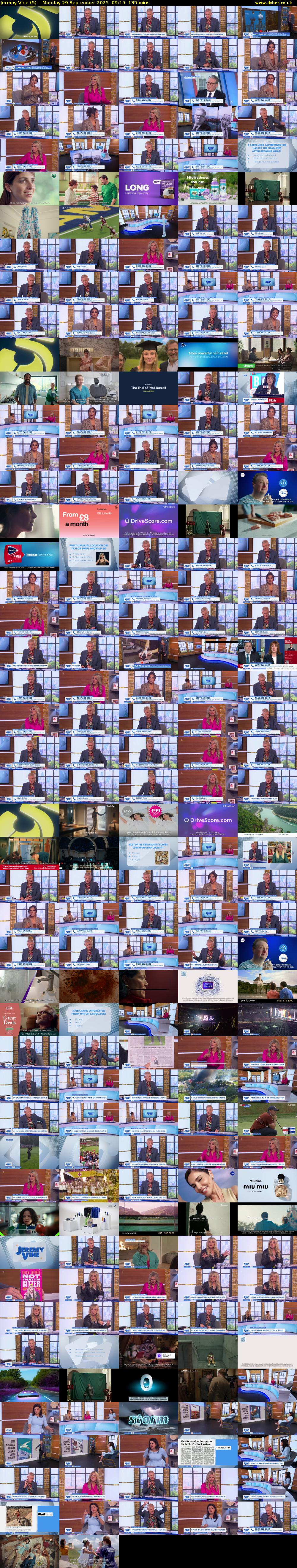 Jeremy Vine (5) Monday 29 September 2025 09:15 - 11:30