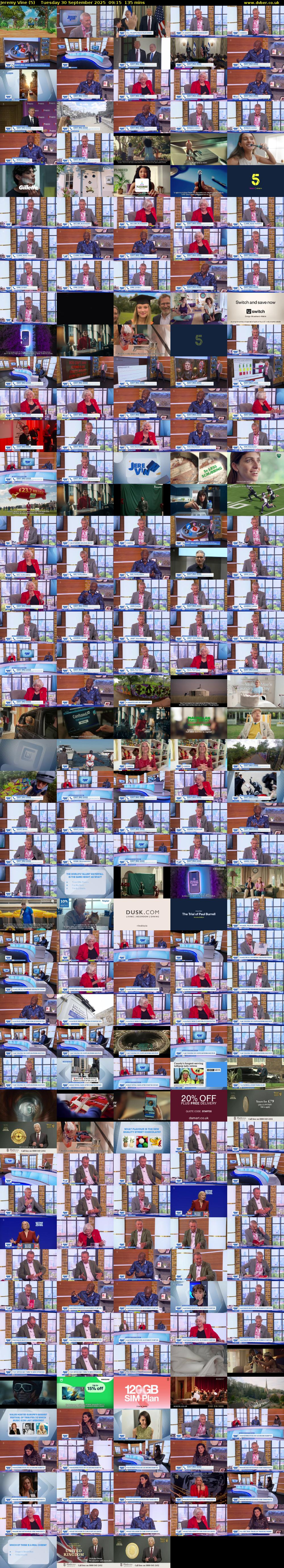 Jeremy Vine (5) Tuesday 30 September 2025 09:15 - 11:30