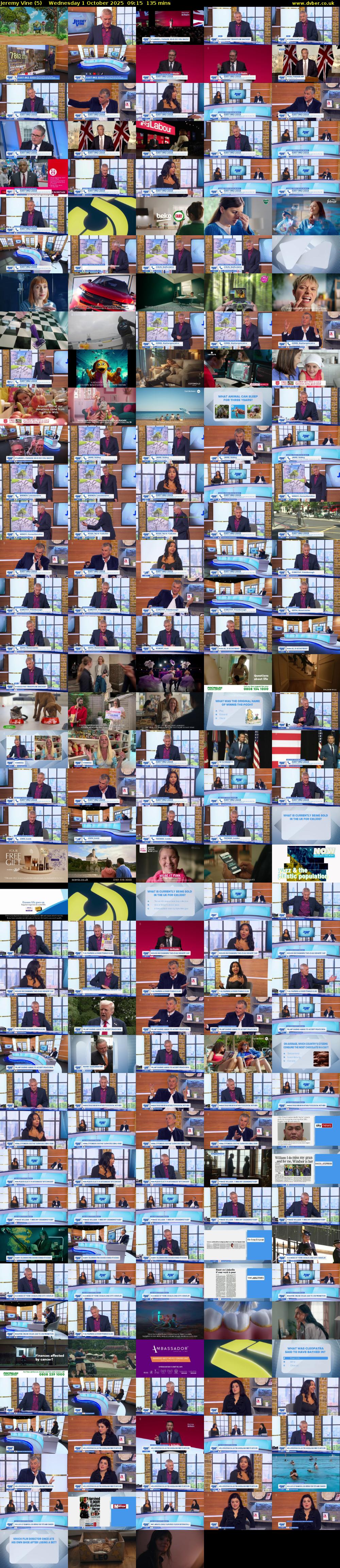Jeremy Vine (5) Wednesday 1 October 2025 09:15 - 11:30