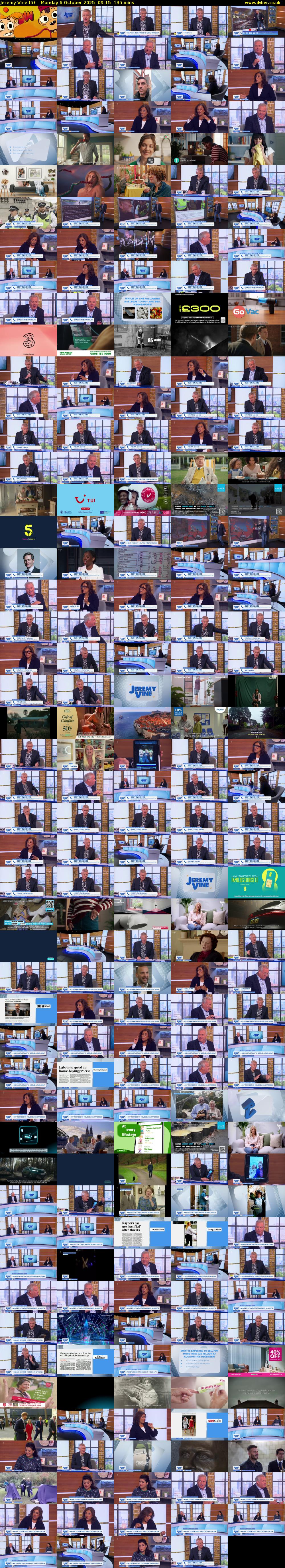 Jeremy Vine (5) Monday 6 October 2025 09:15 - 11:30