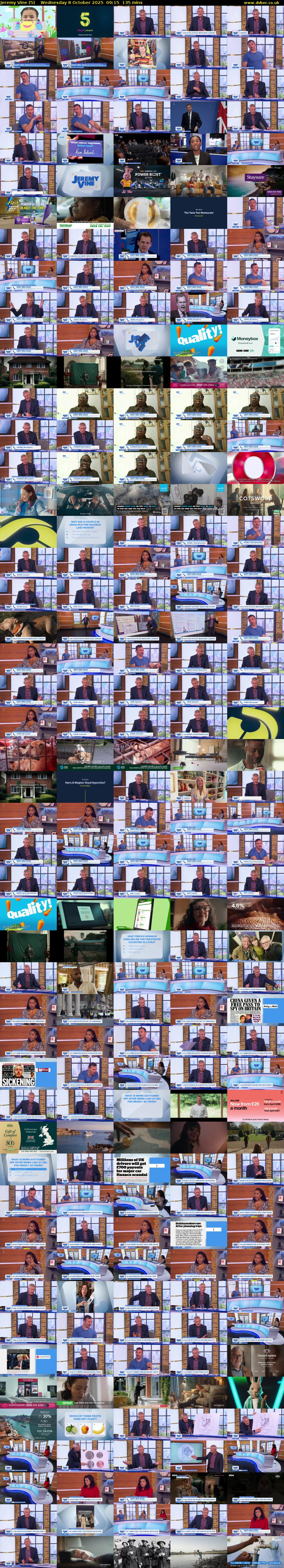 Jeremy Vine (5) Wednesday 8 October 2025 09:15 - 11:30