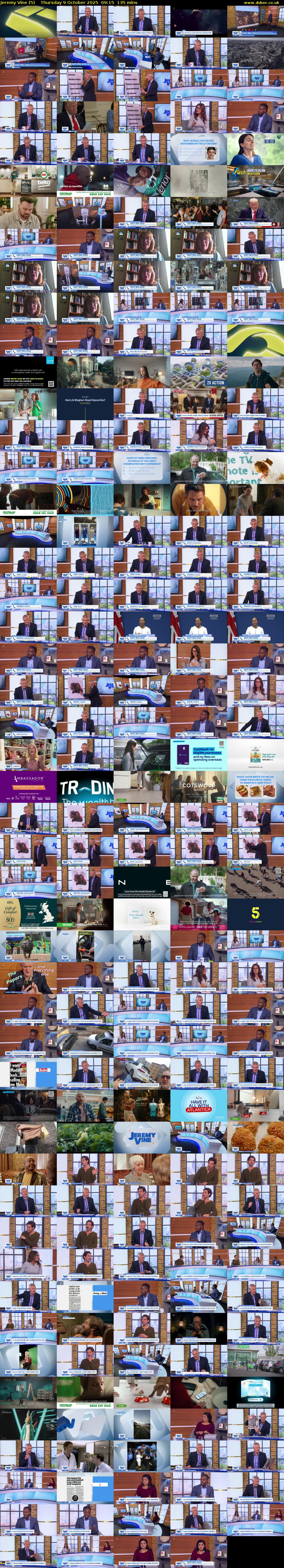 Jeremy Vine (5) Thursday 9 October 2025 09:15 - 11:30