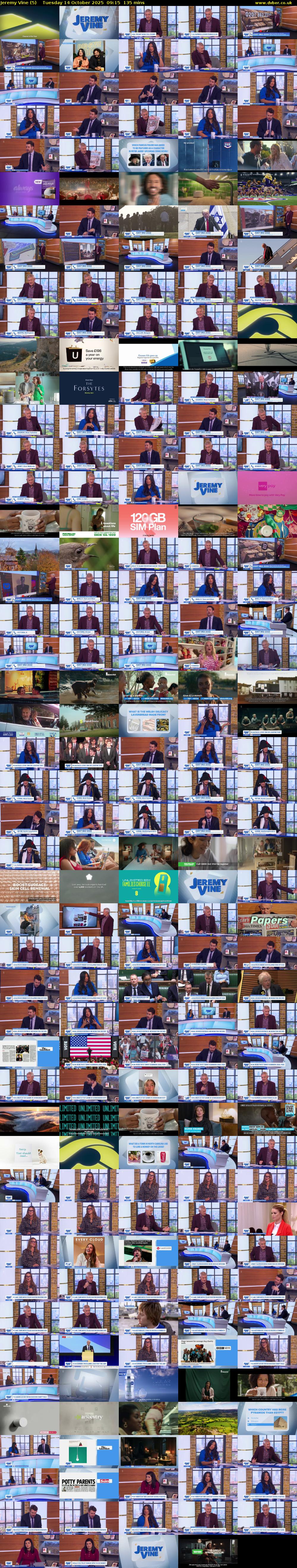 Jeremy Vine (5) Tuesday 14 October 2025 09:15 - 11:30