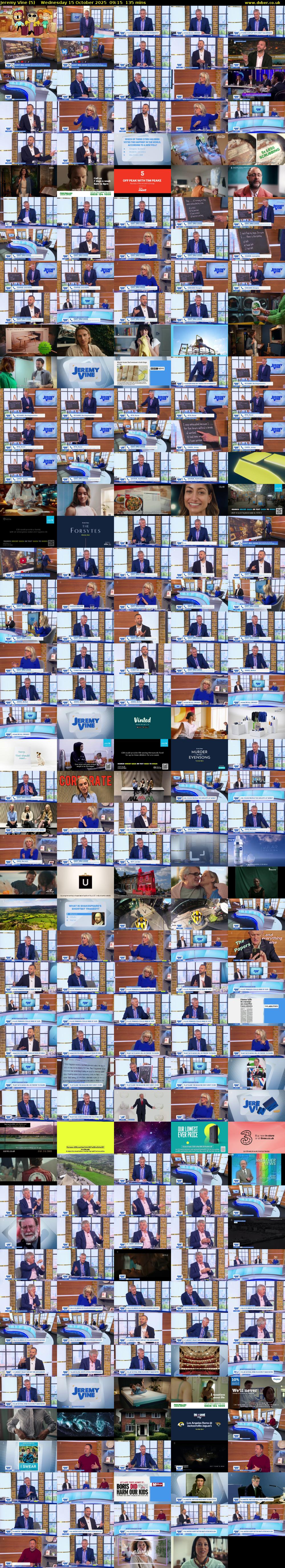 Jeremy Vine (5) Wednesday 15 October 2025 09:15 - 11:30