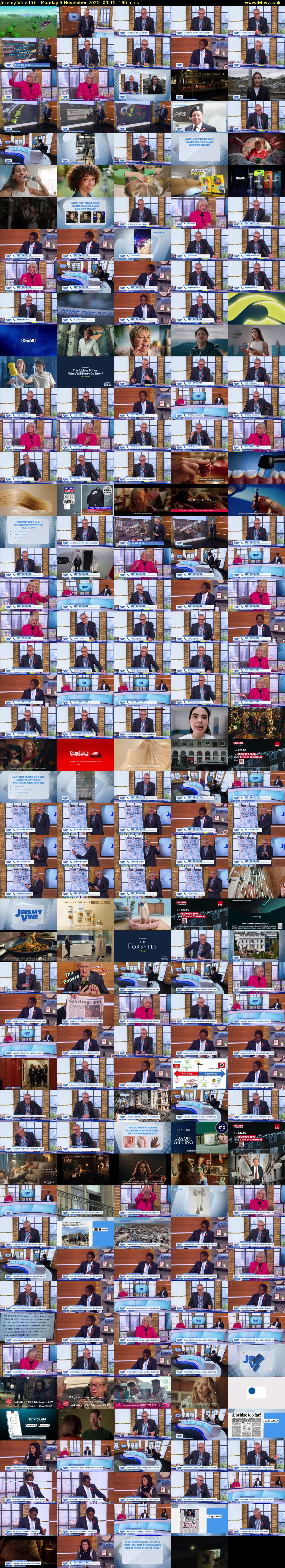 Jeremy Vine (5) Monday 3 November 2025 09:15 - 11:30