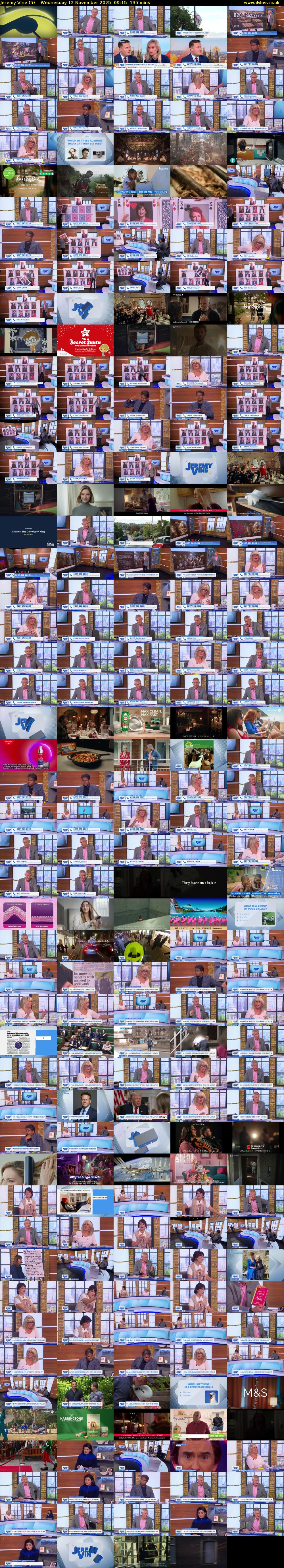 Jeremy Vine (5) Wednesday 12 November 2025 09:15 - 11:30