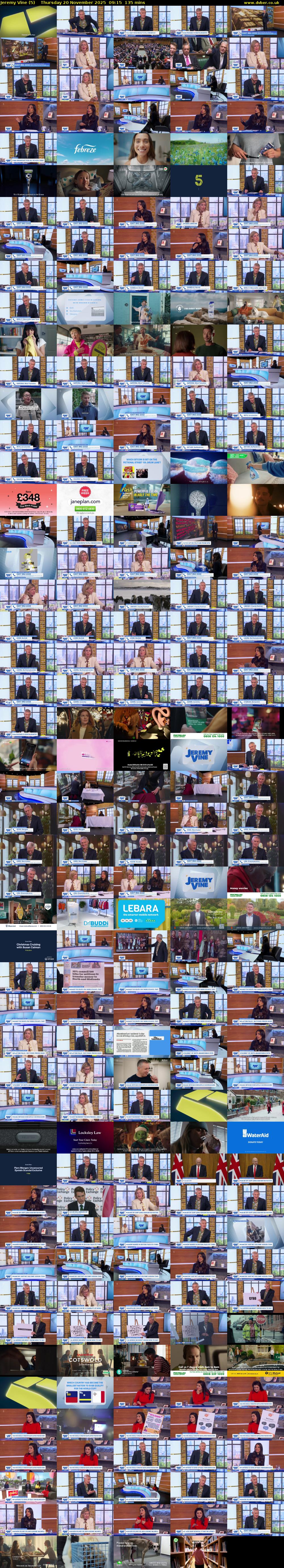 Jeremy Vine (5) Thursday 20 November 2025 09:15 - 11:30