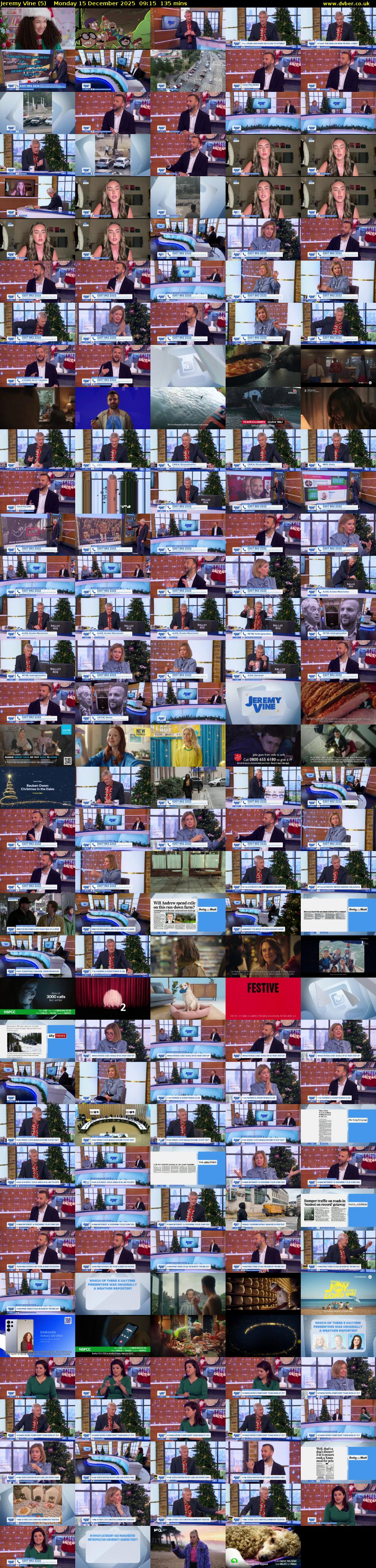 Jeremy Vine (5) Monday 15 December 2025 09:15 - 11:30