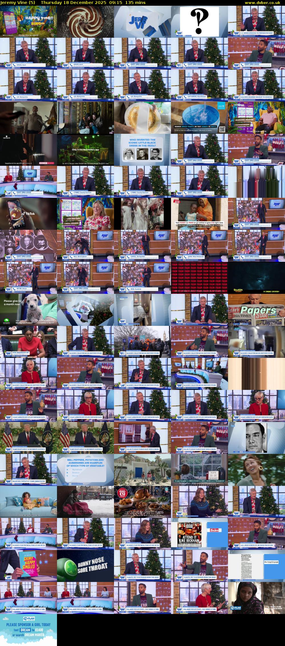 Jeremy Vine (5) Thursday 18 December 2025 09:15 - 11:30