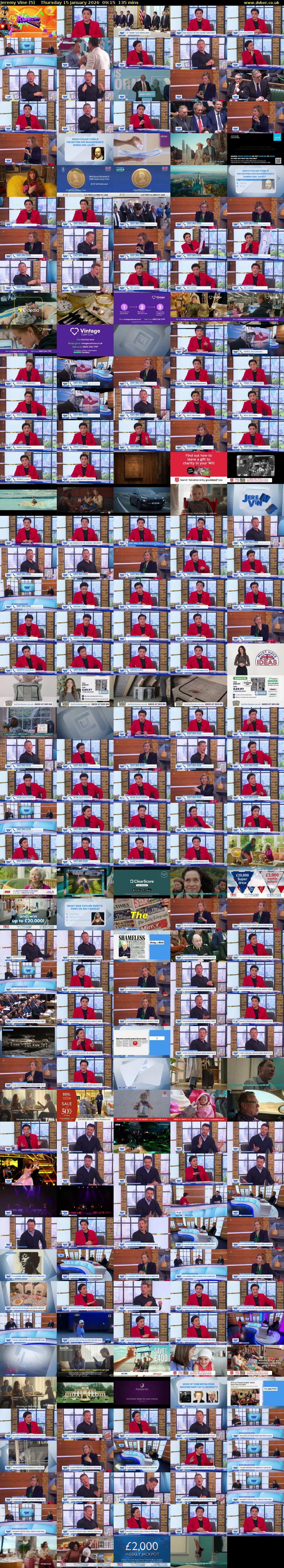 Jeremy Vine (5) Thursday 15 January 2026 09:15 - 11:30