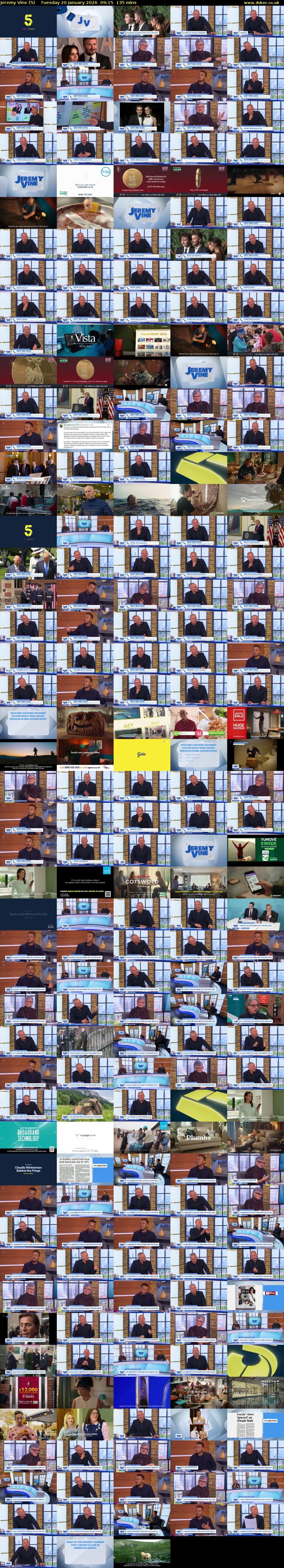 Jeremy Vine (5) Tuesday 20 January 2026 09:15 - 11:30