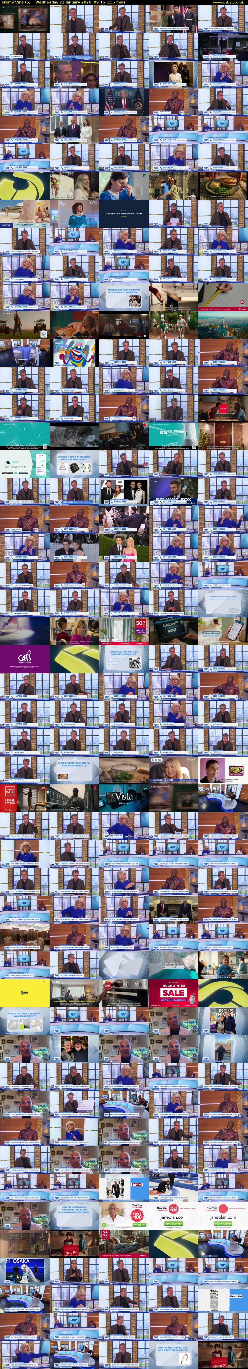 Jeremy Vine (5) Wednesday 21 January 2026 09:15 - 11:30